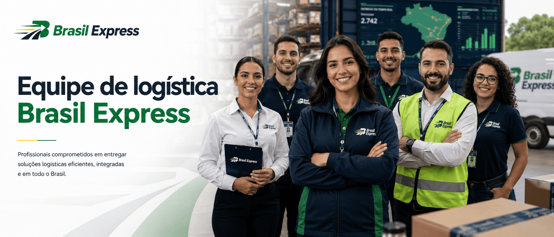 Equipe de logística Brasil Express